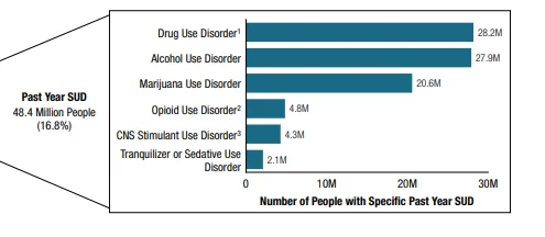 Figure 35. Past Year Substance Use Disorder (SUD): Among People Aged 12 or Older; 2024